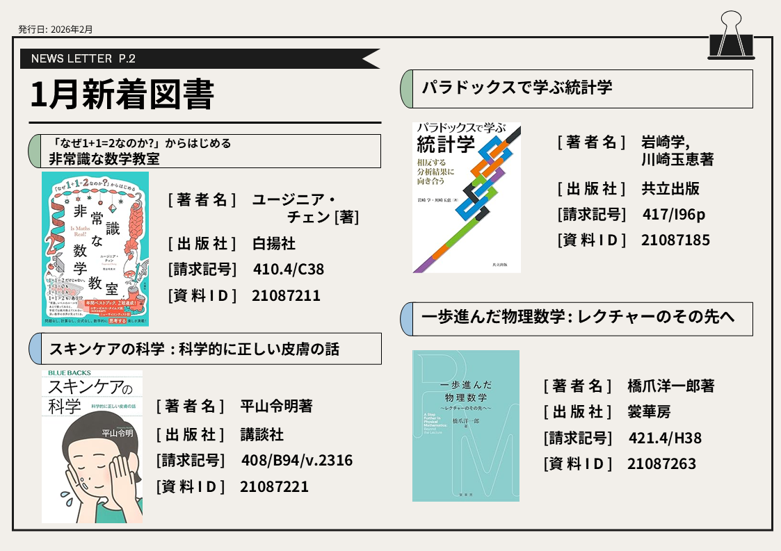 1月の新着図書②
