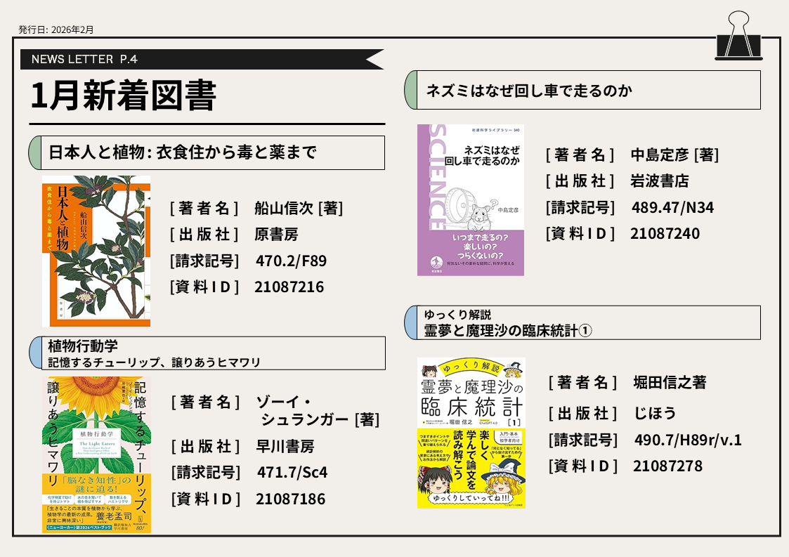 1月の新着図書④