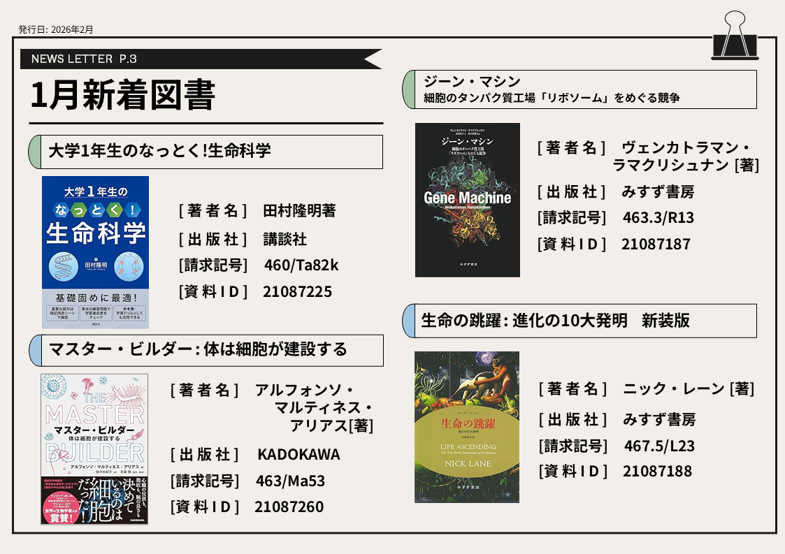 1月の新着図書③